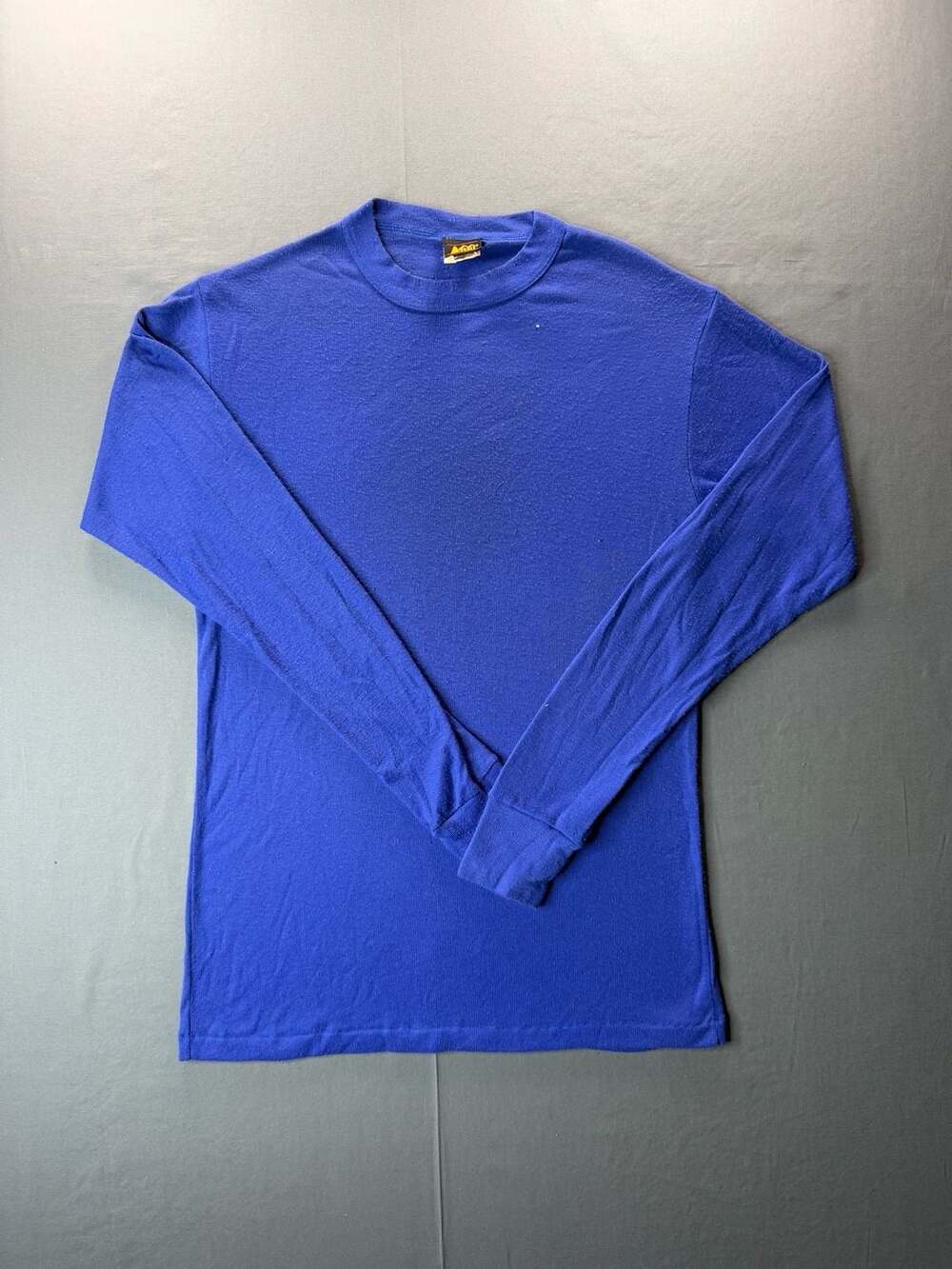 Vintage 80’s REI Long Sleeve Crew Neck Thermal Shirt Large Blue USA